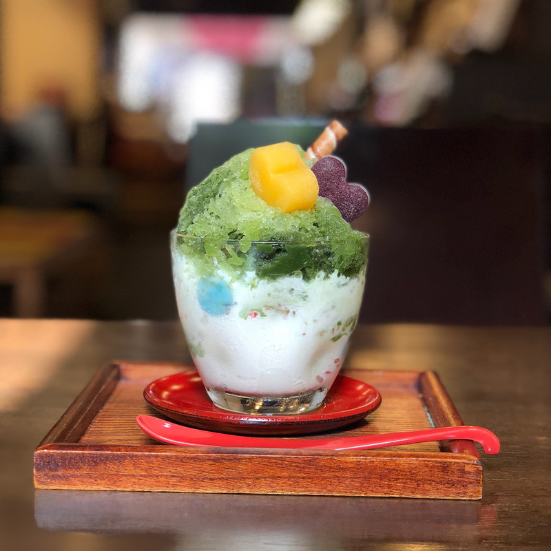 抹茶氷 もりぐちソフト(壽俵屋 犬山庵)