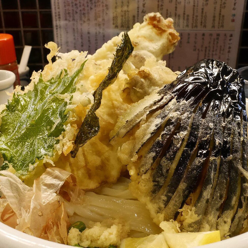 野菜天ぶっかけ・冷(饂飩工房 うばら)