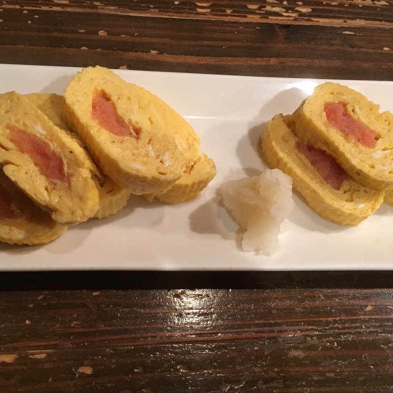 明太出し巻(居酒屋 季楽)