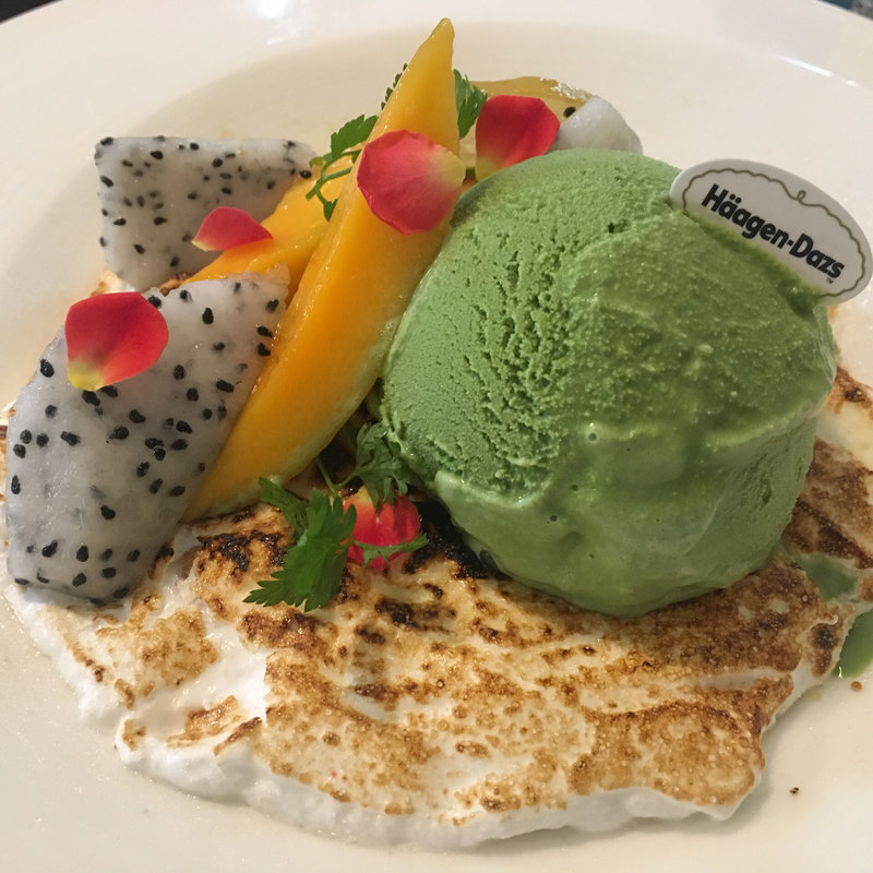 トロピカルフルーツとかき氷のフルーツグラタン　(ノーザンテラスダイナー)