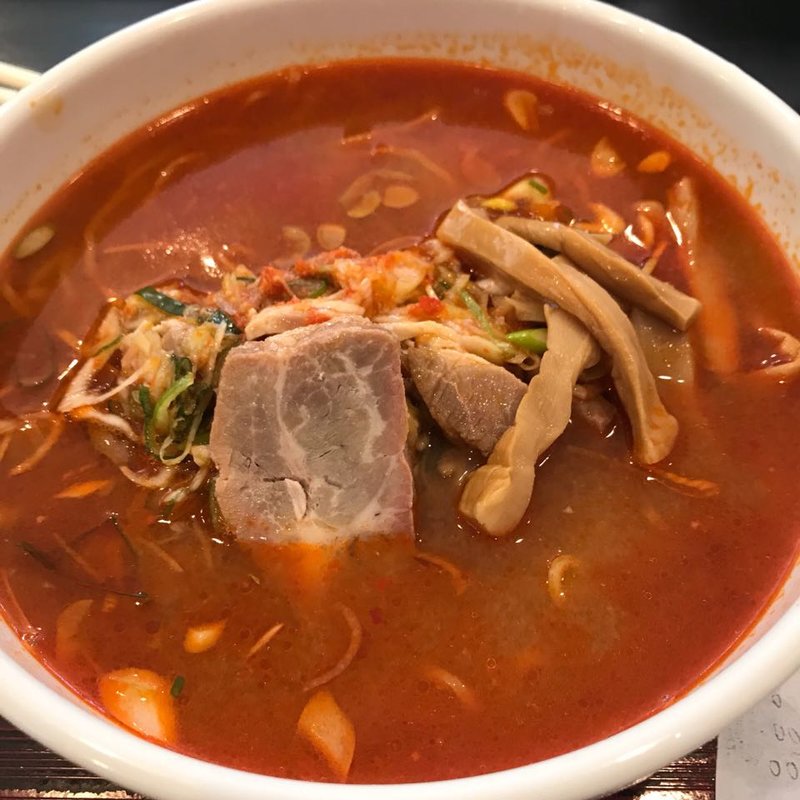 ねぎ辛みそラーメン(麺好み　いまむら)