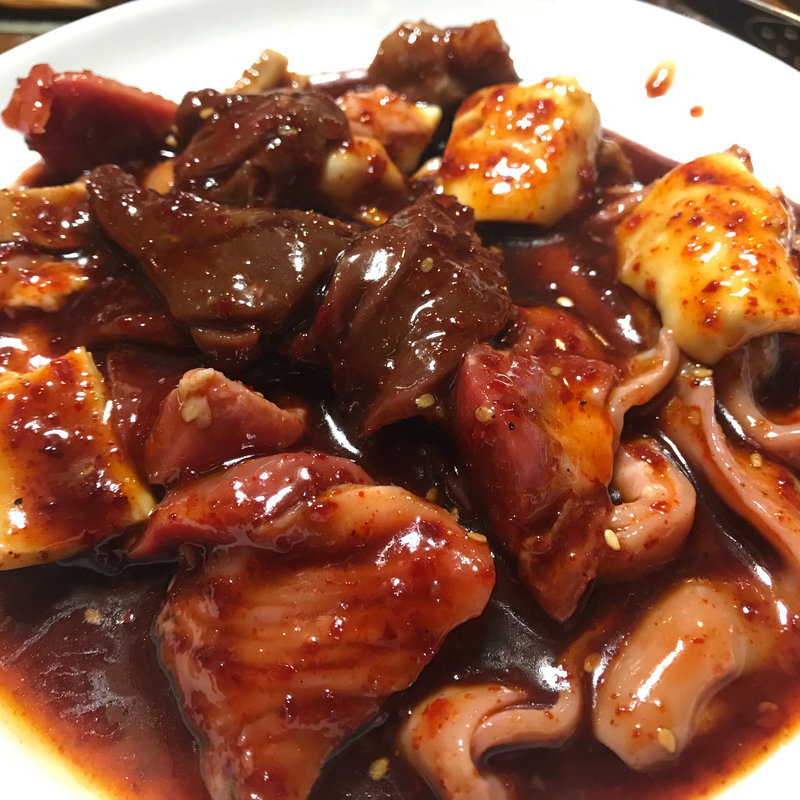 下町ホルモン(5点)(肉問屋直営 焼肉 肉一(ニクイチ) 高円寺店)