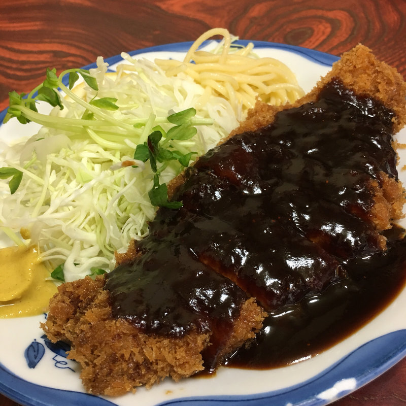 ロース味噌かつ定食(三春屋)