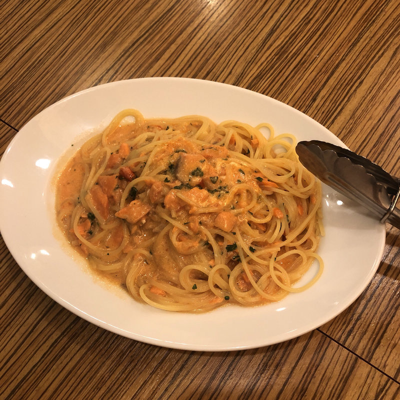 サーモンのクリームソースのスパゲティ(Gemma（ジェンマ）)