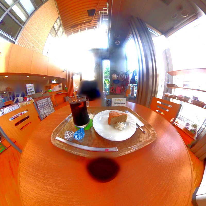 くるみチーズケーキセット(ぴあ・ひと・まち喫茶 )