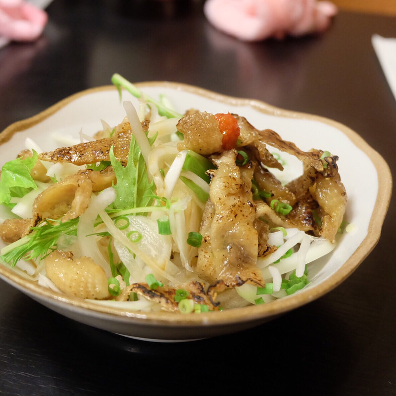 炙り鶏皮ポン酢(風来坊 小牧店)