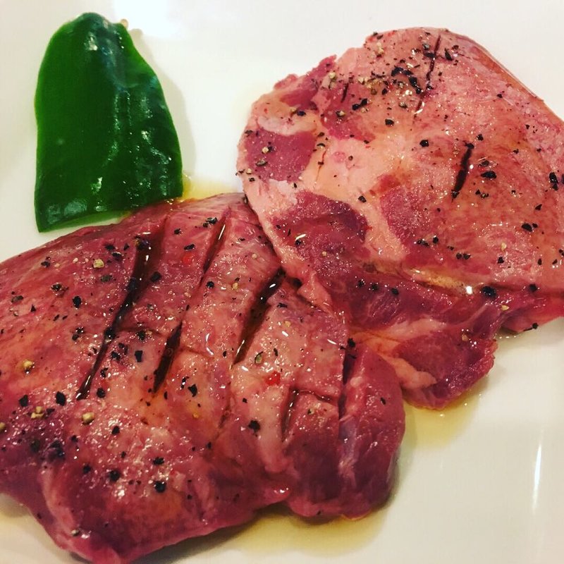 厚切りタンステーキ(ビストロ×焼肉 まつもと)