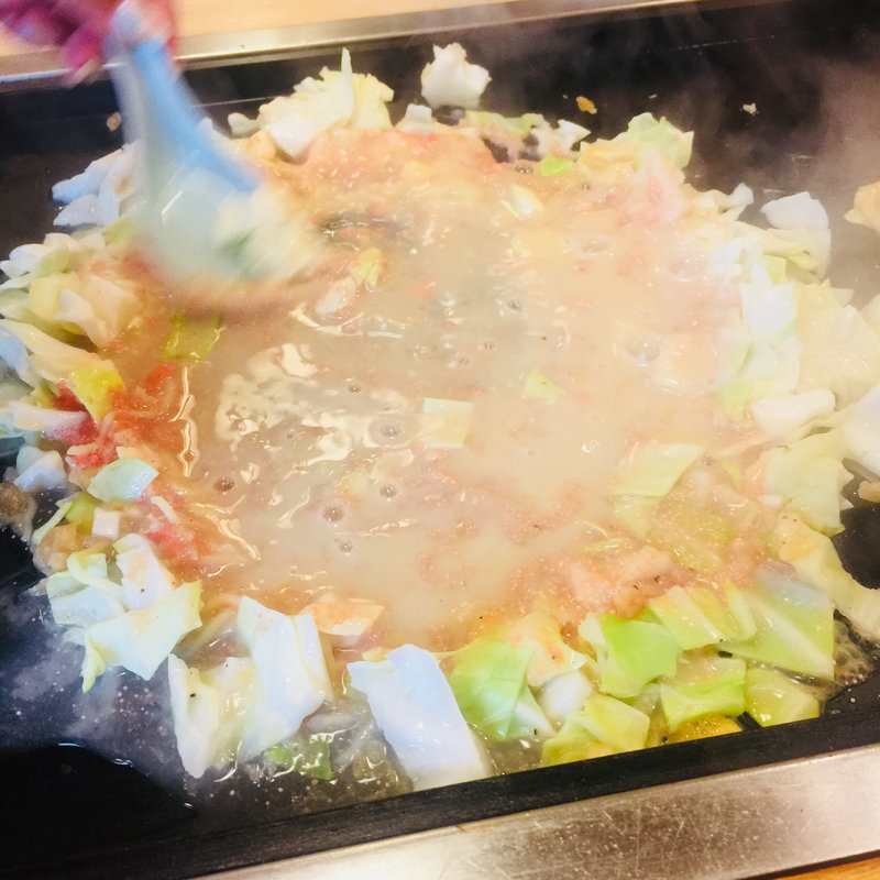 いか・明太子もんじゃ(六文銭)