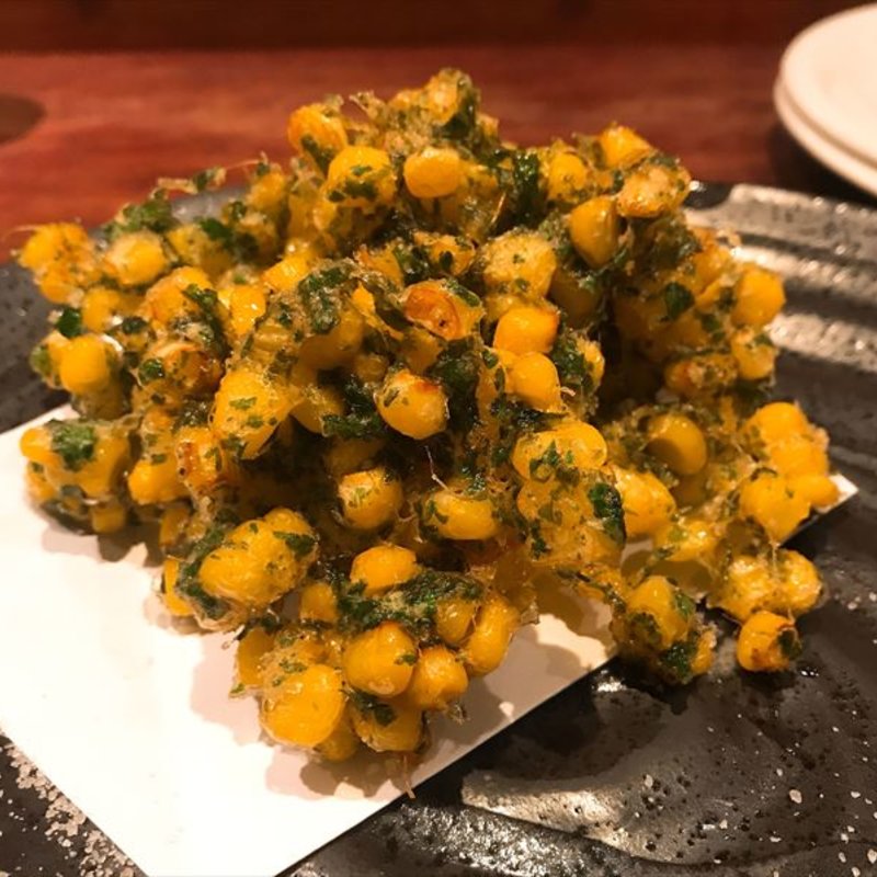 とうもろこしのかき揚げ(food & drink Matsuda)