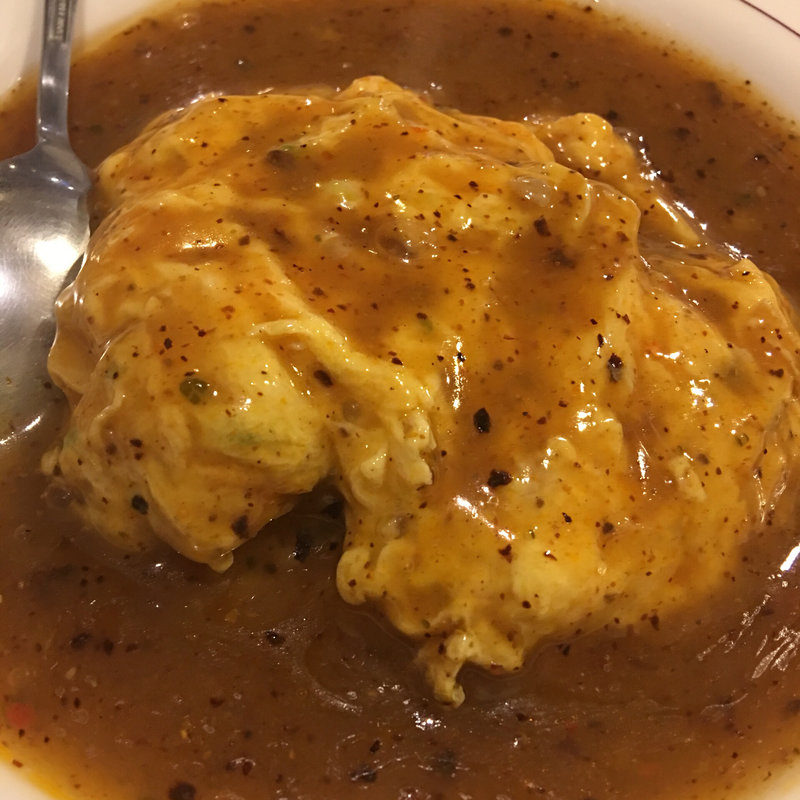 赤い天津飯(中国料理餃子苑)