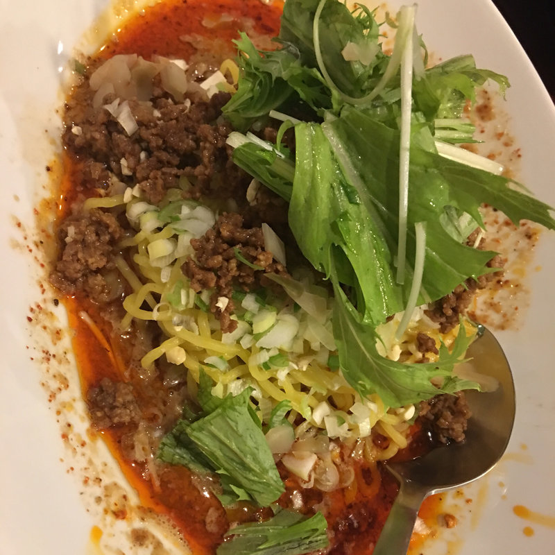 汁なし担々麺(中国料理餃子苑)