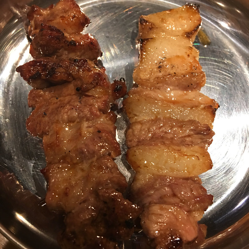 どて金焼き、ハラミ（焼きとん串）(どて金)