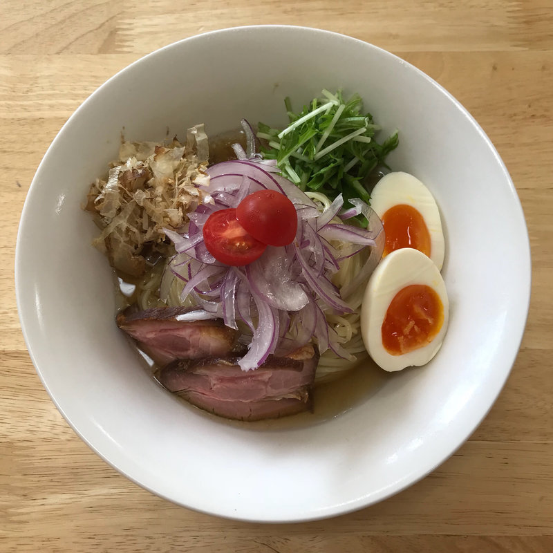 煮干し冷やし麺 白しょうゆ(らーめん よつ葉)