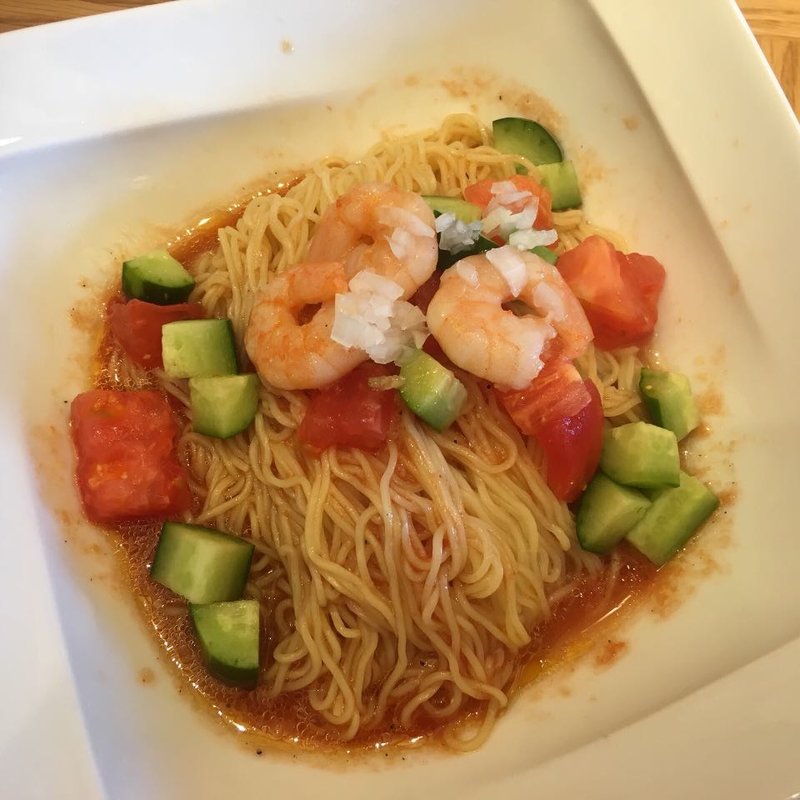 冷製トマト乾伴麺セット(鼎泰豐 横浜ランドマークプラザ店)