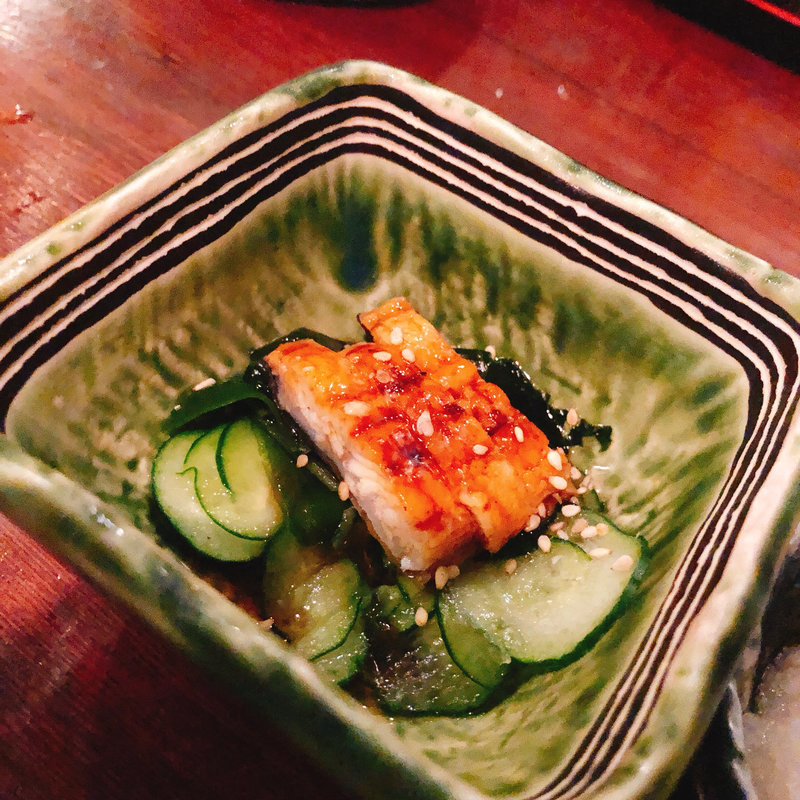 お通し(炭火串焼 やき龍 神楽坂店 （やきたつ）)