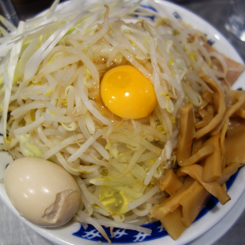 油そば 並盛(オリジナル極太麺 らーめん天)