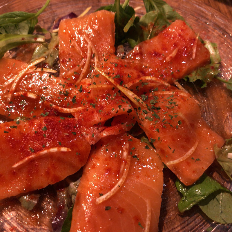 サーモンのカルパッチョ(大衆バル Galick)