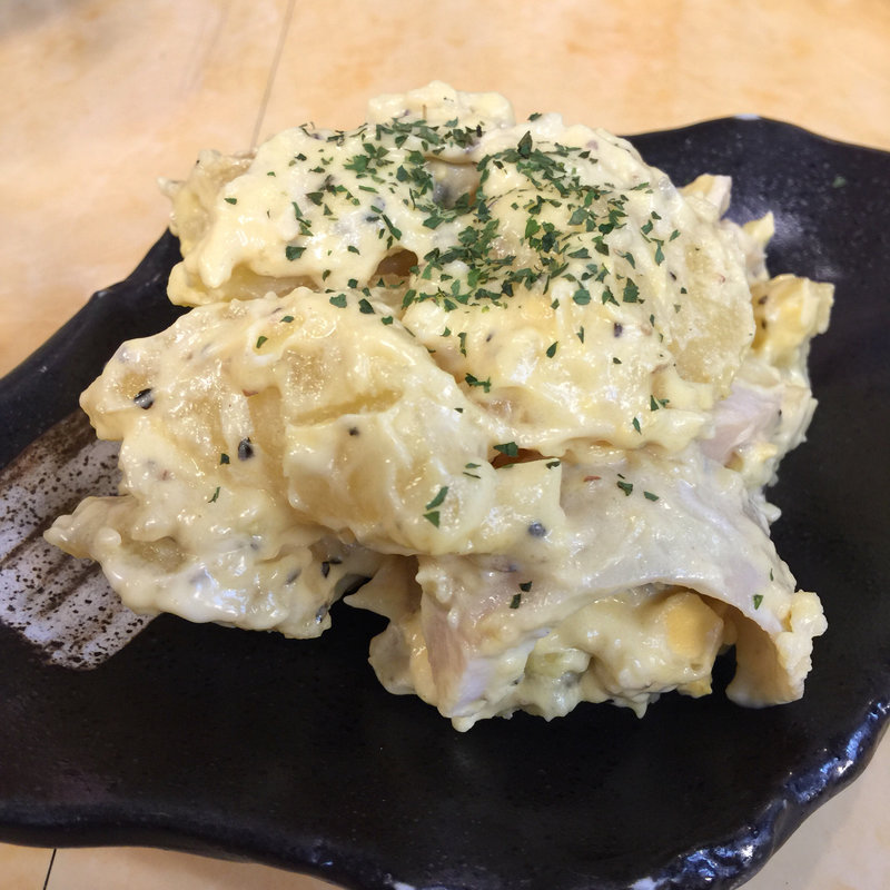 おでんで作ったポテサラ(串かつ まつい)