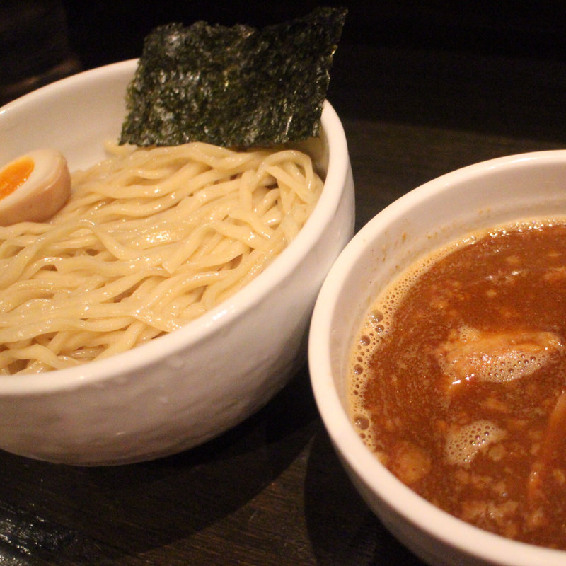 辛醤油つけ麺/大盛(鬼武者)