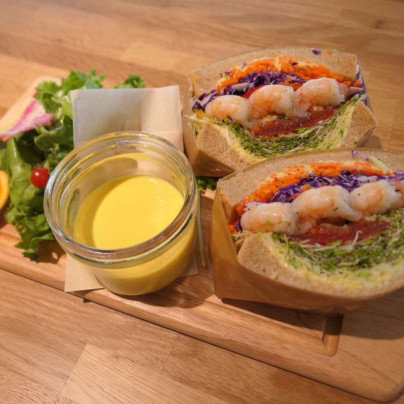 スプラウトシュリンプエッグサンドイッチ(ノースショア 伊丹空港店)