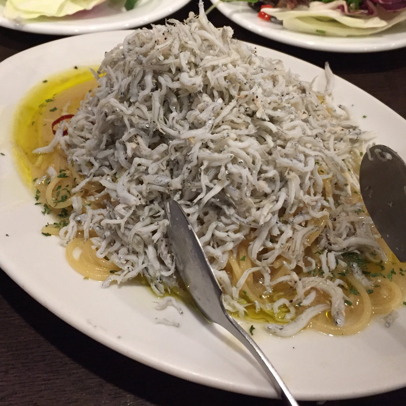 シラスのペペロンチーノ(イタリアン酒場ナチュラ 武蔵小杉店 本館)