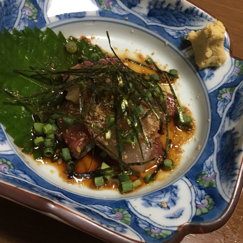 カンパチの胡麻醤油和え(汁べえ )
