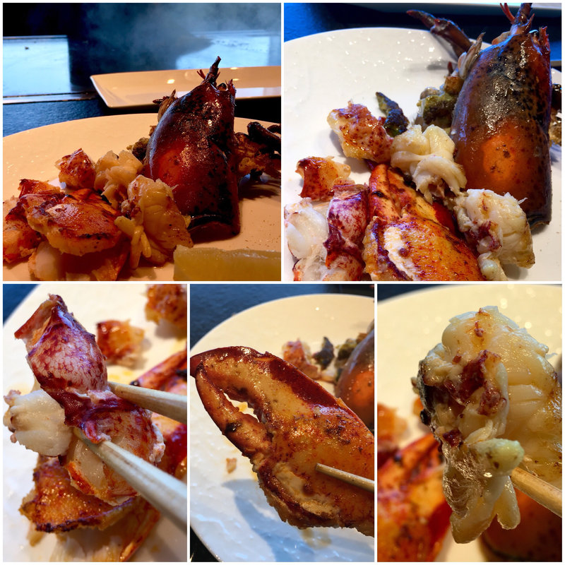 活オマール海老の鉄板焼き(鉄板焼きダイニング竹彩)