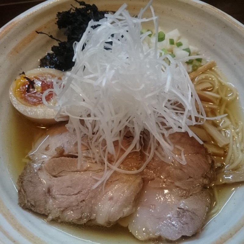 魚介しお ＋ 全部乗せ(麺屋むどう)