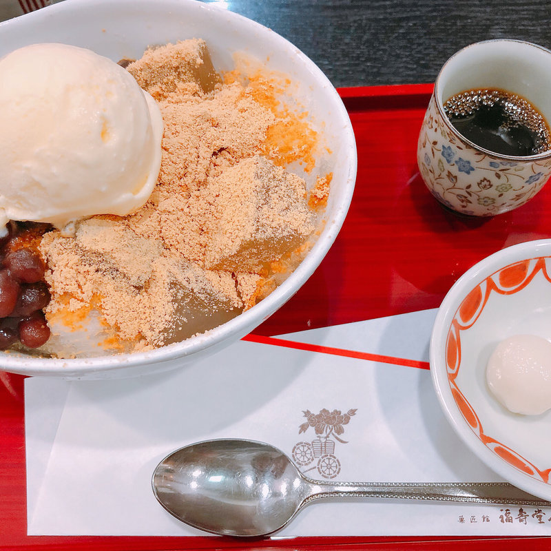 氷あんみつ(茶寮 季 上本町店)