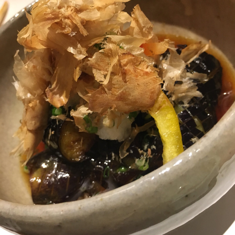 ナスの揚げ出し(六ヶ城)