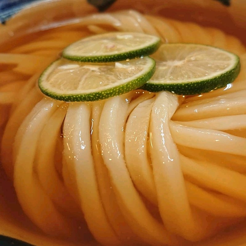 さんま出汁のひやかけ(うどん工房 悠々)