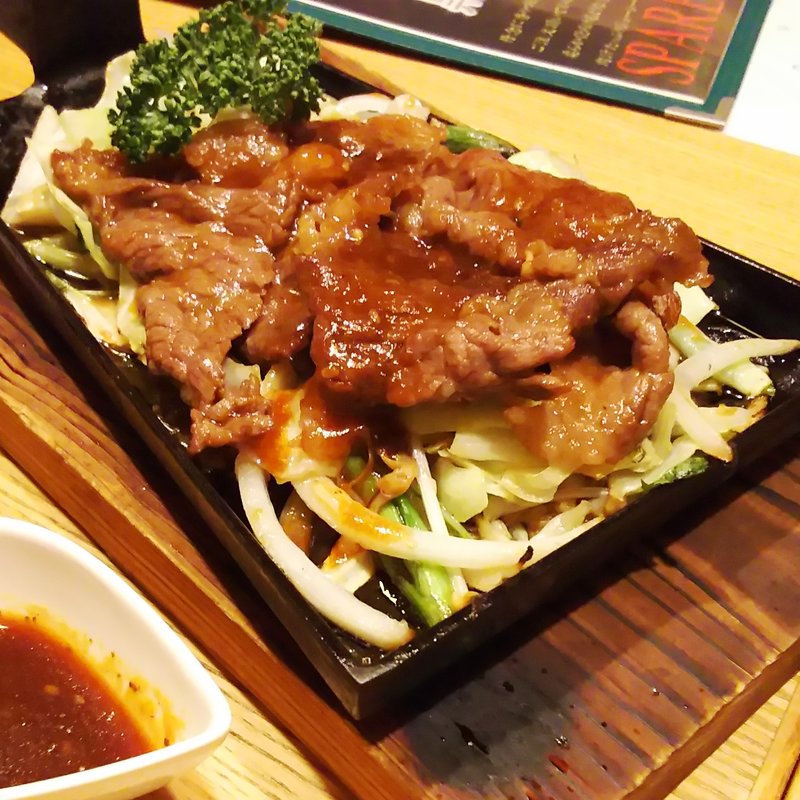 国産牛の鉄板焼(羅豚 川崎店 （らぶ）)