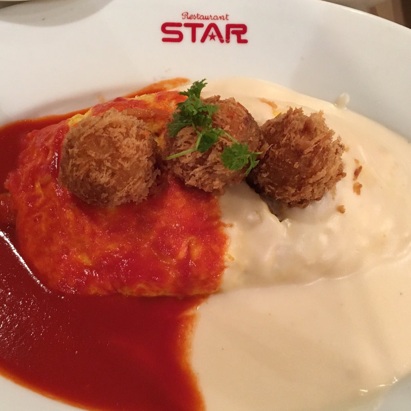 カニクリームコロッケオムライス(レストラン スター 京極店 （Restaurant STAR）)