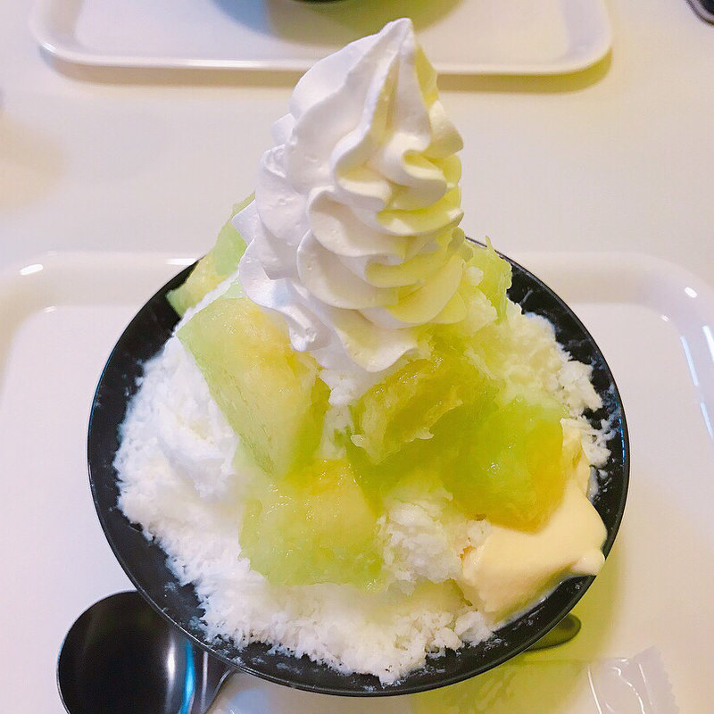 メロンかき氷(フルーツ スノー オオスミ)