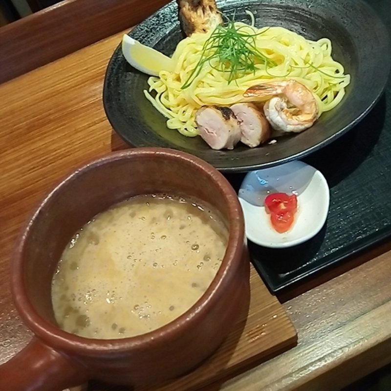 鶏海老つけ麺(麺や いま村)