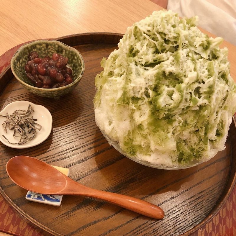 抹茶ミルク(かき氷cafeさざん)