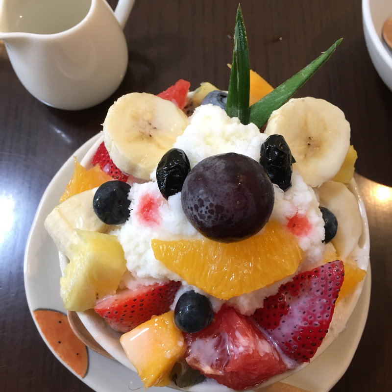 かき氷：しろくま(ミカンカフェ （mikan cafe）)