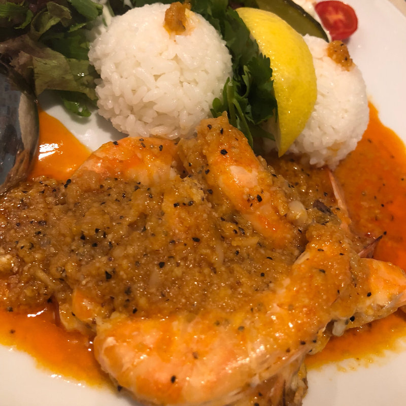 ガーリックシュリンプ(Yo- Ho's cafe Lanai(ヨーホーズ カフェ ラナイ))