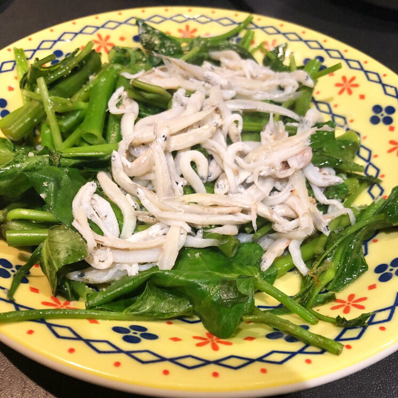 空心菜とシラス(焼野菜 五十家 （いそや）)