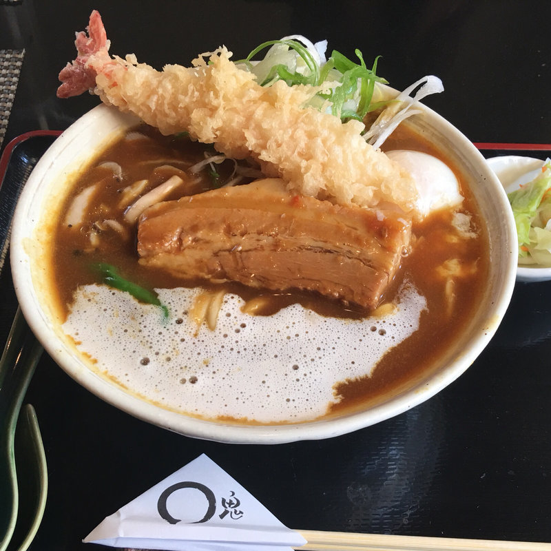 1日20食限定 極厚角煮えび天温玉入り カレーうどん(鬼はそと福はうち （おにはそとふくはうち ）)