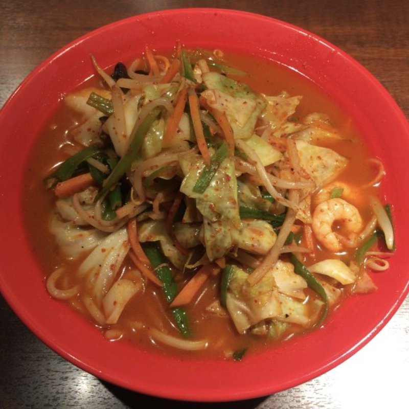 韓国式辛ちゃんぽん(長寿韓酒房 新浦安店)