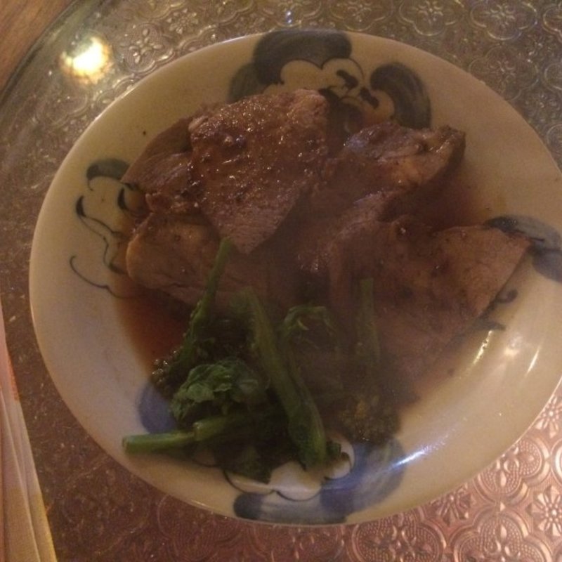 和風ローストポーク和風赤ワインのソース(ししまる食堂)