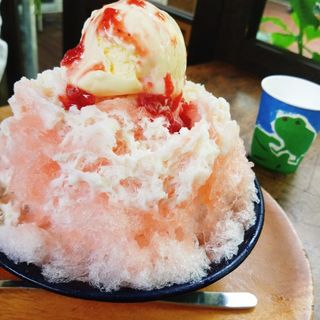 苺ミルク+アイスクリーム(ラフディップ)