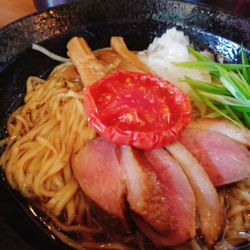 ローストトマトと鴨の和え麺(夜須製麺所 )