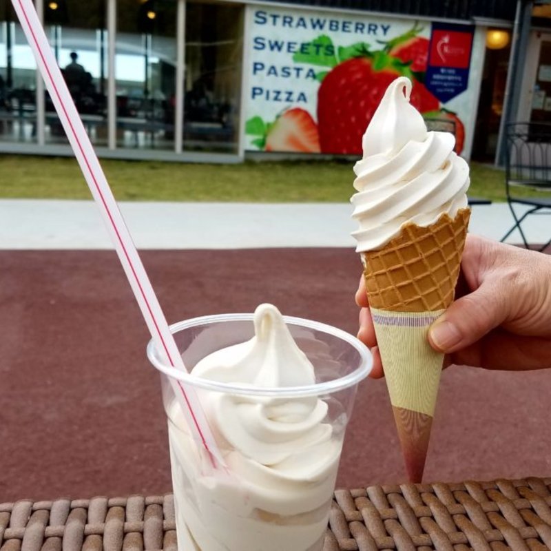 イチゴソフトクリーム(風工房)