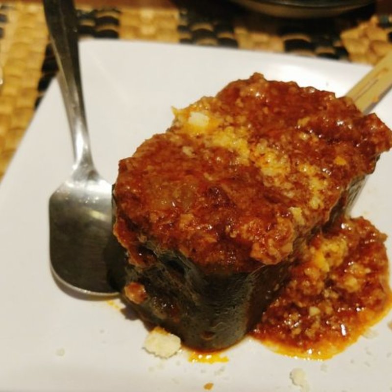 コンニャクの自家製ボロネーゼソース(ワインバル エノテカ・キンタ)