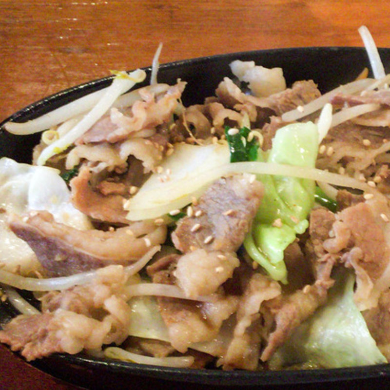 鉄板牛バラ炒め定食(ソウル苑)