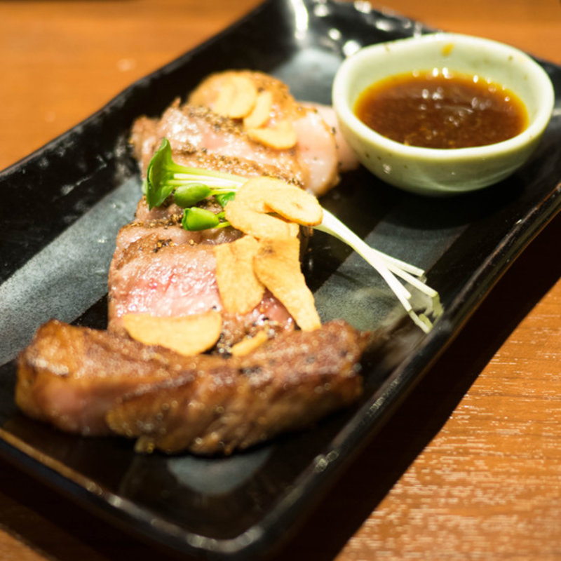 常陸牛のサーロインステーキ(串もん 末吉や)