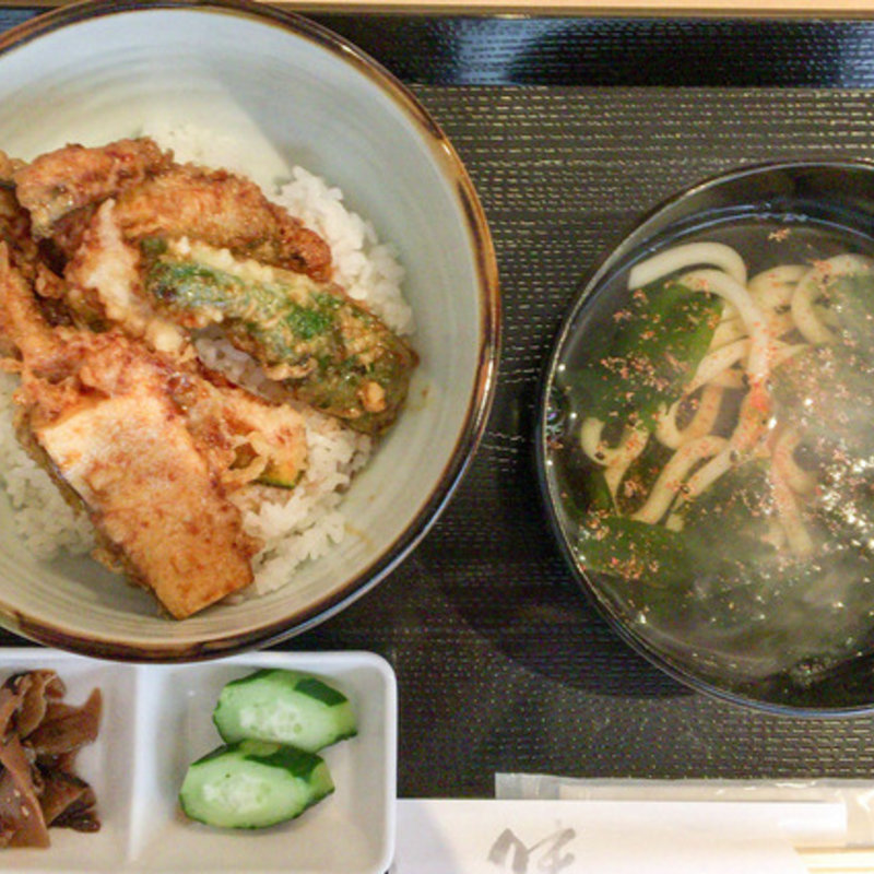 穴子天丼(四季の味 亀谷)