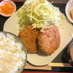 メンチかつ定食